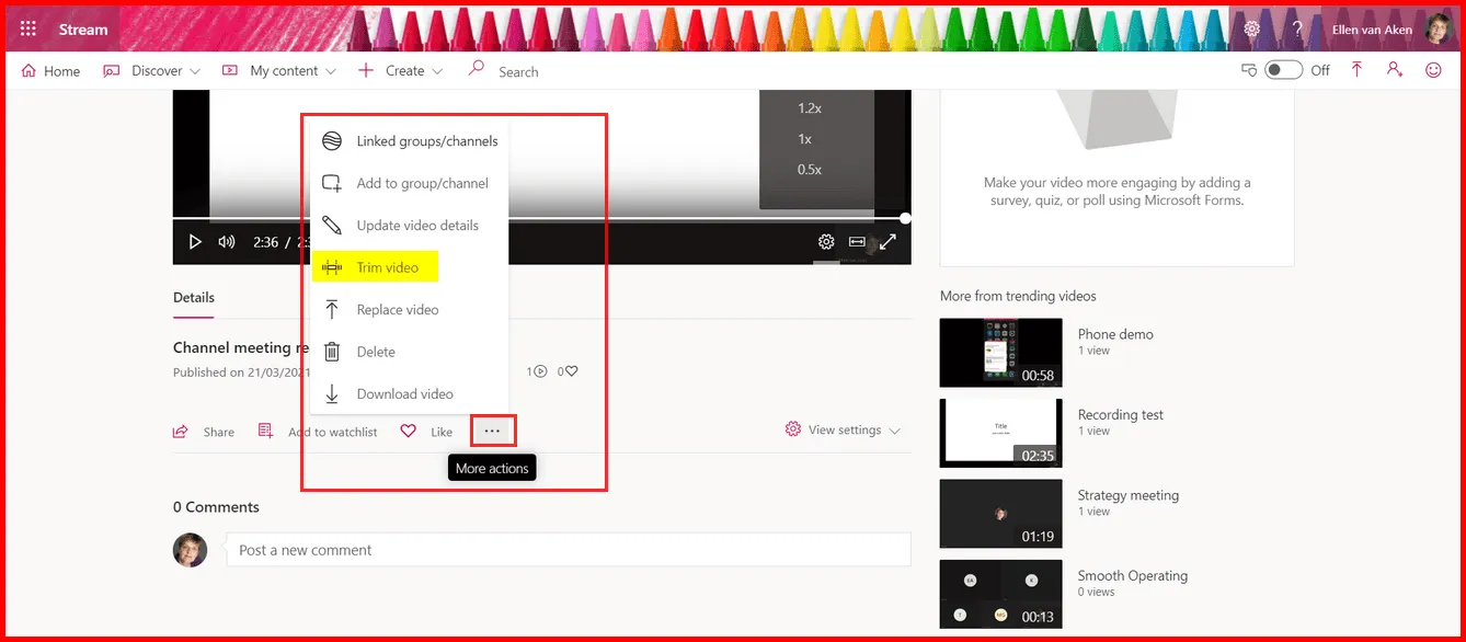 So bearbeiten Sie Ihre Teamaufzeichnungen: eine schrittweise Anleitung